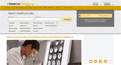 Desktop Screenshot of healthcare.careercast.com