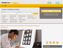 Tablet Screenshot of healthcare.careercast.com