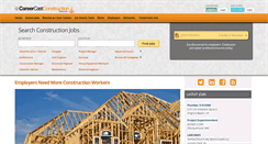 Desktop Screenshot of construction.careercast.com