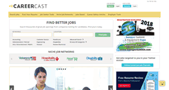 Desktop Screenshot of careercast.com